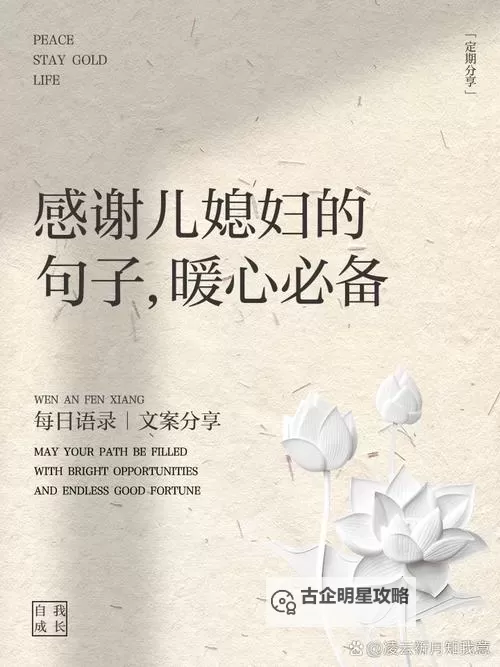 最美儿媳妇说说苏雪的句子：温馨感人的佳句精选图1