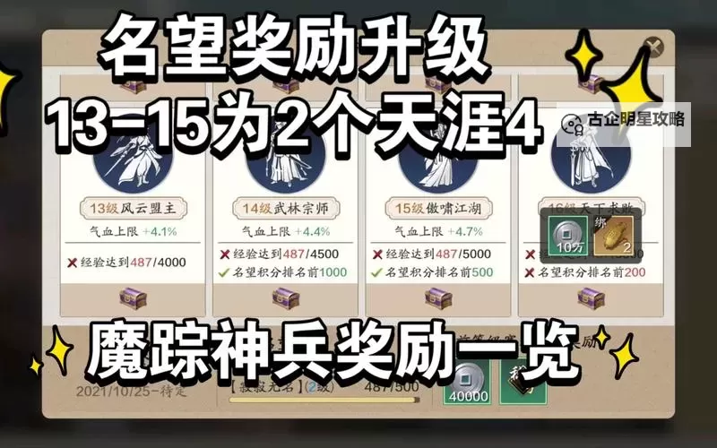 天涯明月刀江湖名望怎么刷：快速提升名望的实用攻略图1