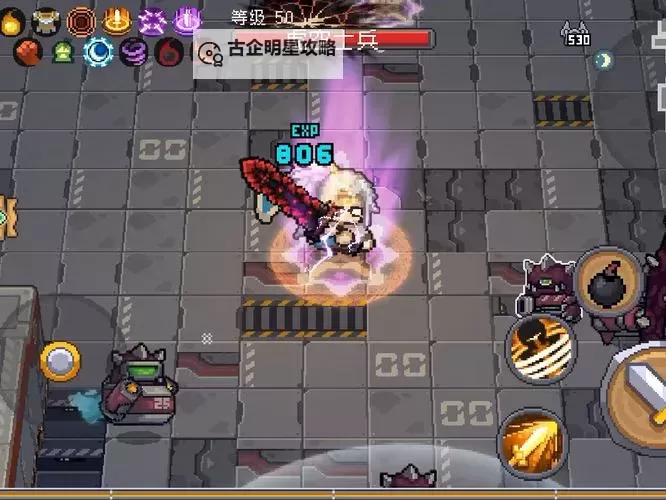 《元气骑士前传》旋风斩打桩伤害测试图1