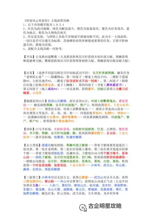 《侠客风云传前传》队友培养攻略 全队友属性培养详解图1