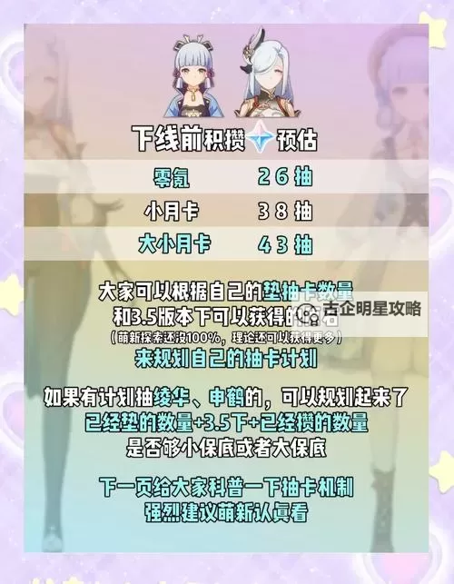 《原神》3.5版本原石数量汇总图1