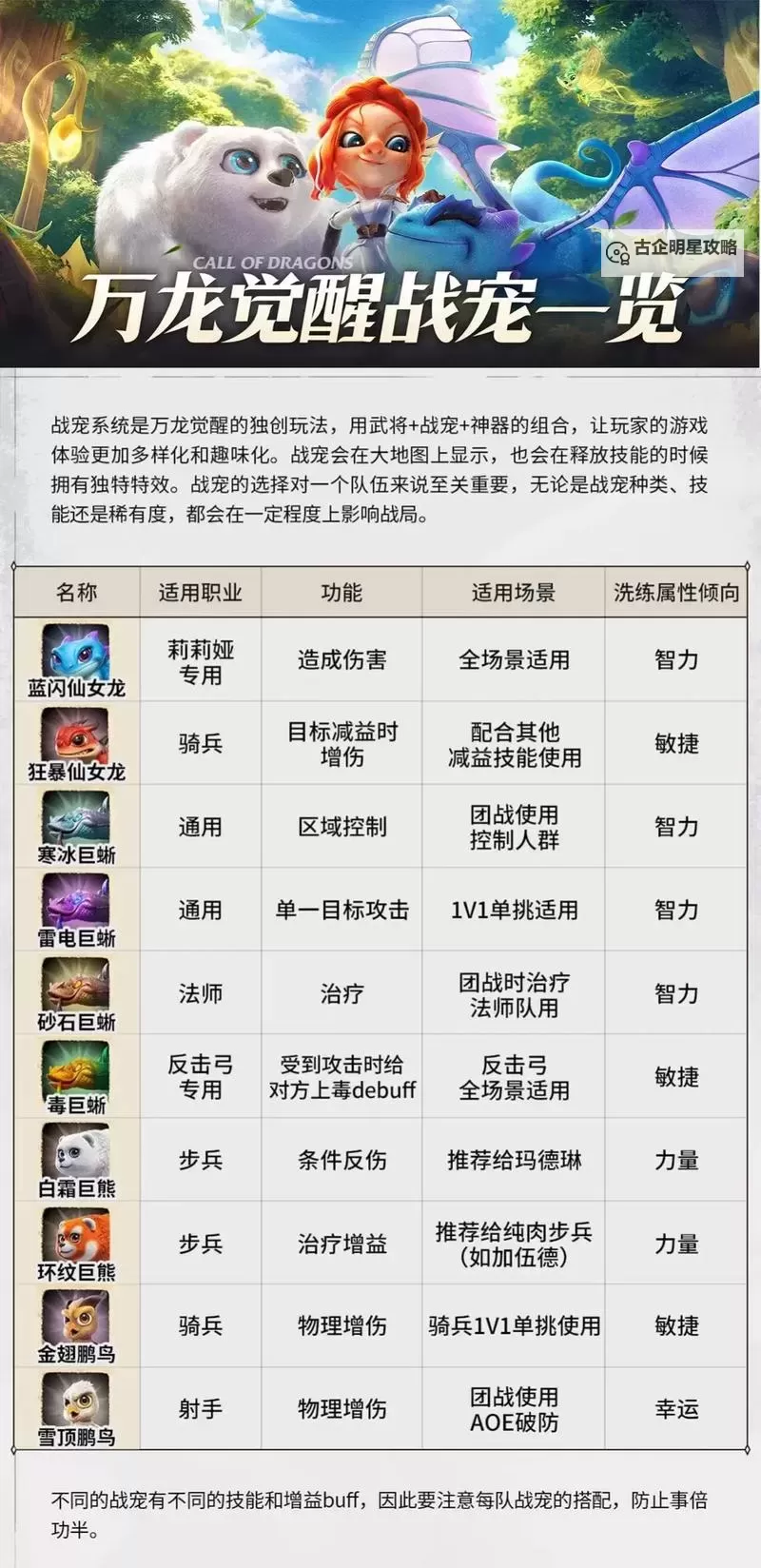 《万龙觉醒》蓝闪仙女龙养成一图流图1