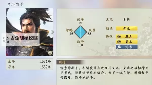 信长之野望14威力加强版 士道对武将忠诚影响列表一览图1