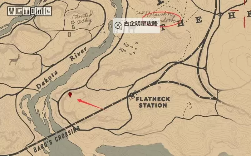 《荒野大镖客OL》各等级藏宝图宝箱地图位置图1