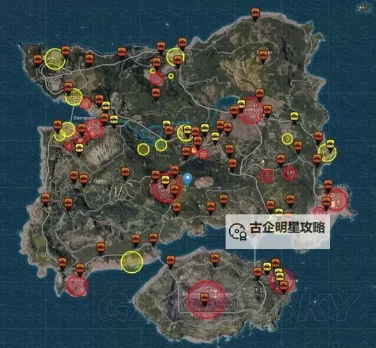 《绝地求生大逃杀》大桥中间悬崖9个跳点位置介绍图2