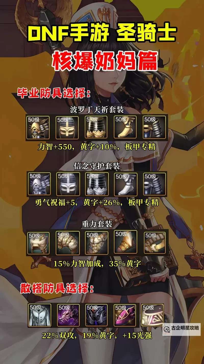 《地下城与勇士手游(DNF手游)》圣骑士加点连招推荐 奶妈怎么加点图1