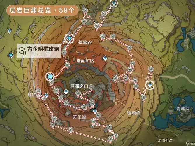 《原神》清心收集路线推荐图1