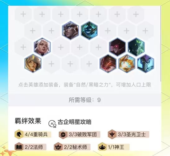 《云顶之弈》国服新手吃鸡阵容推荐图2