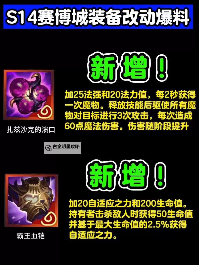 《英雄联盟》S14赛季装备改动一览图1