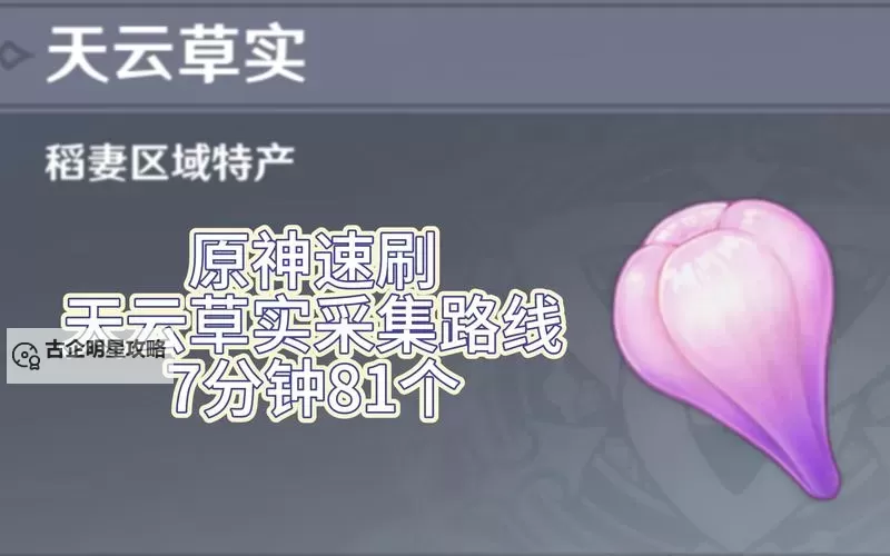 《原神》天云草实采集线路分享图1