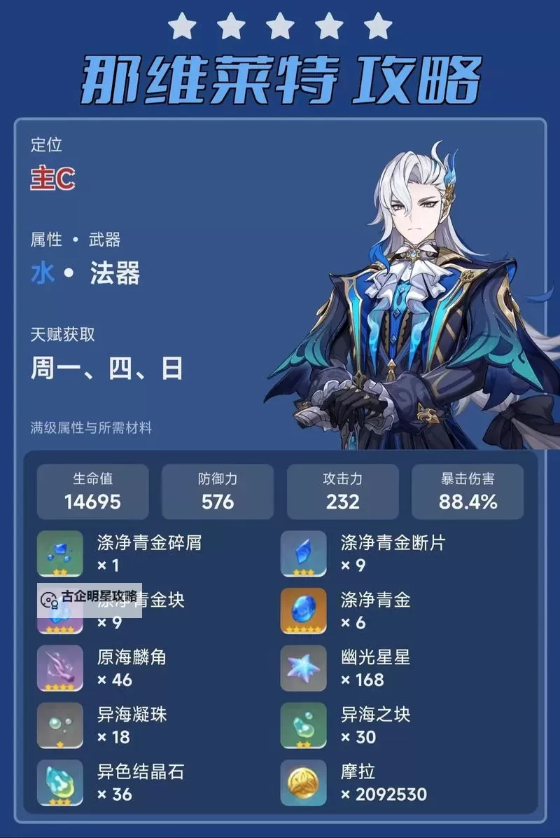 《原神》那维莱特武器推荐 那维莱特武器怎么选图1